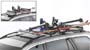 Ski carrier with sliding rail, Complete kit (lock included), (600 mm/23.6 in of usable width)