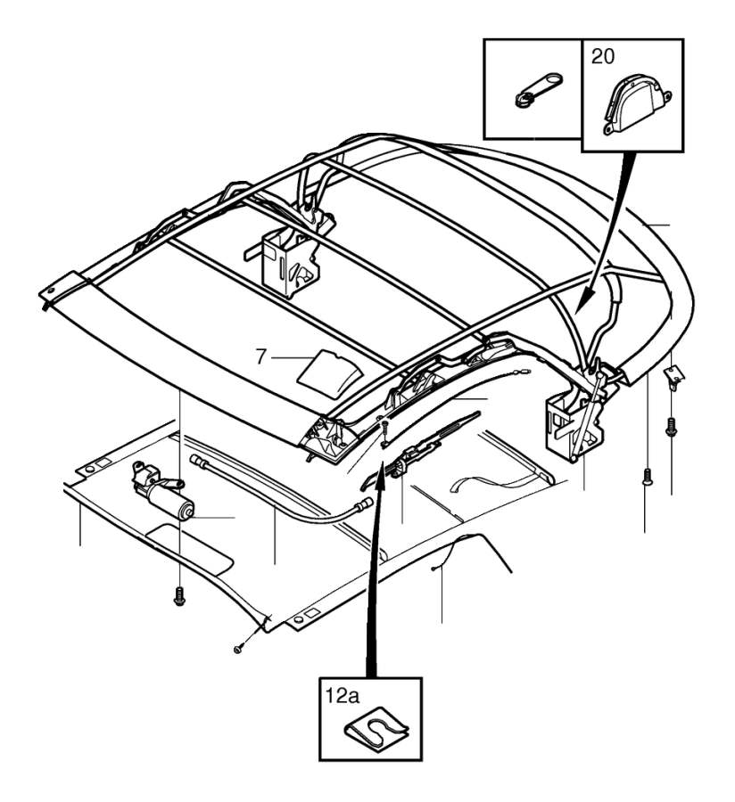 Volvo C70 Roof. Top - 8628724 | Volvo Parts Webstore, Oak ...