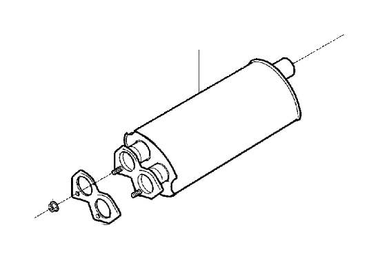 2008 Volvo Xc90 Muffler 31355312 Volvo Parts Webstore
